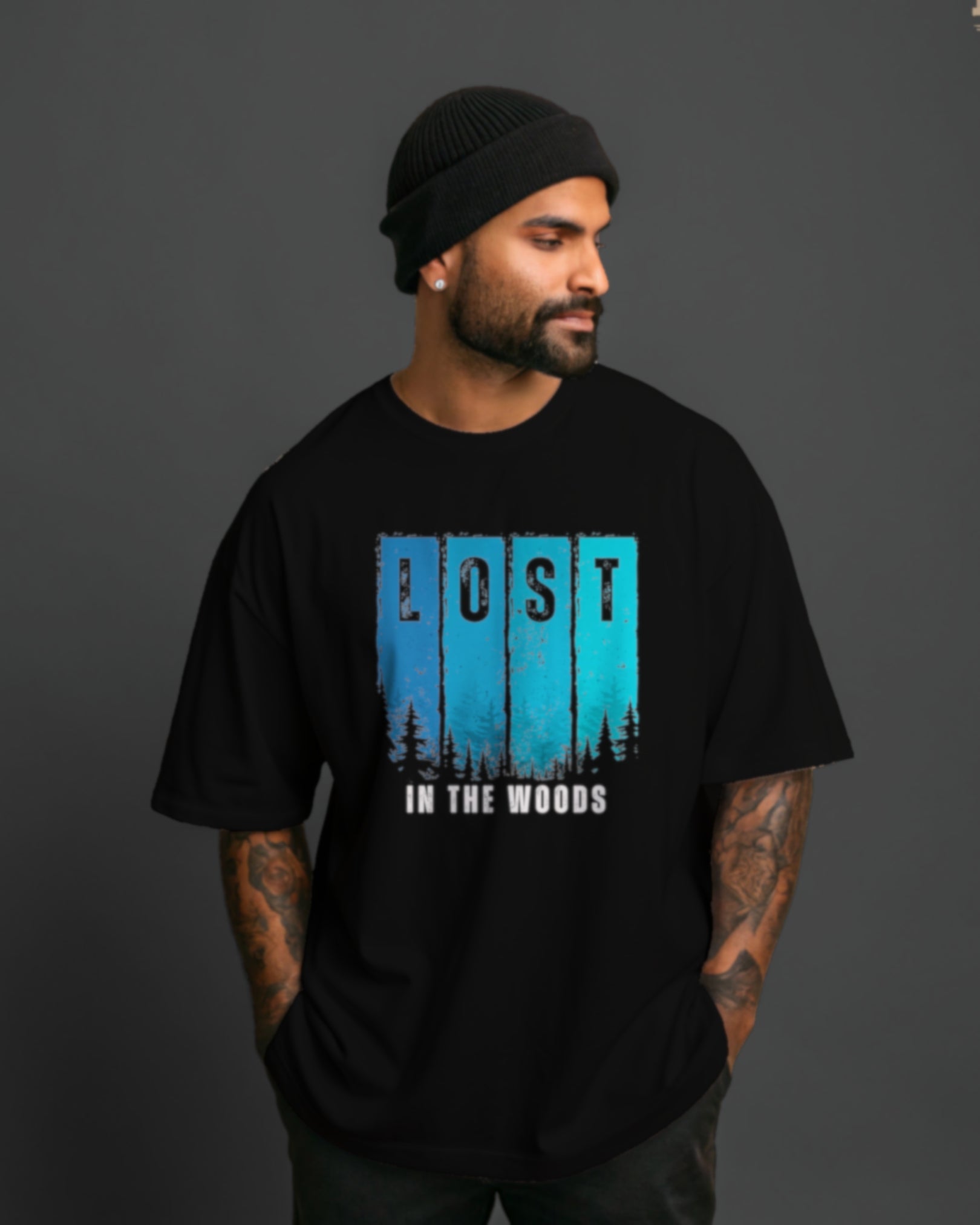 Lost in the Woods Nature Oversized T-Shirt