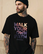 Walk Your Own Path Motivational Oversized T-Shirt