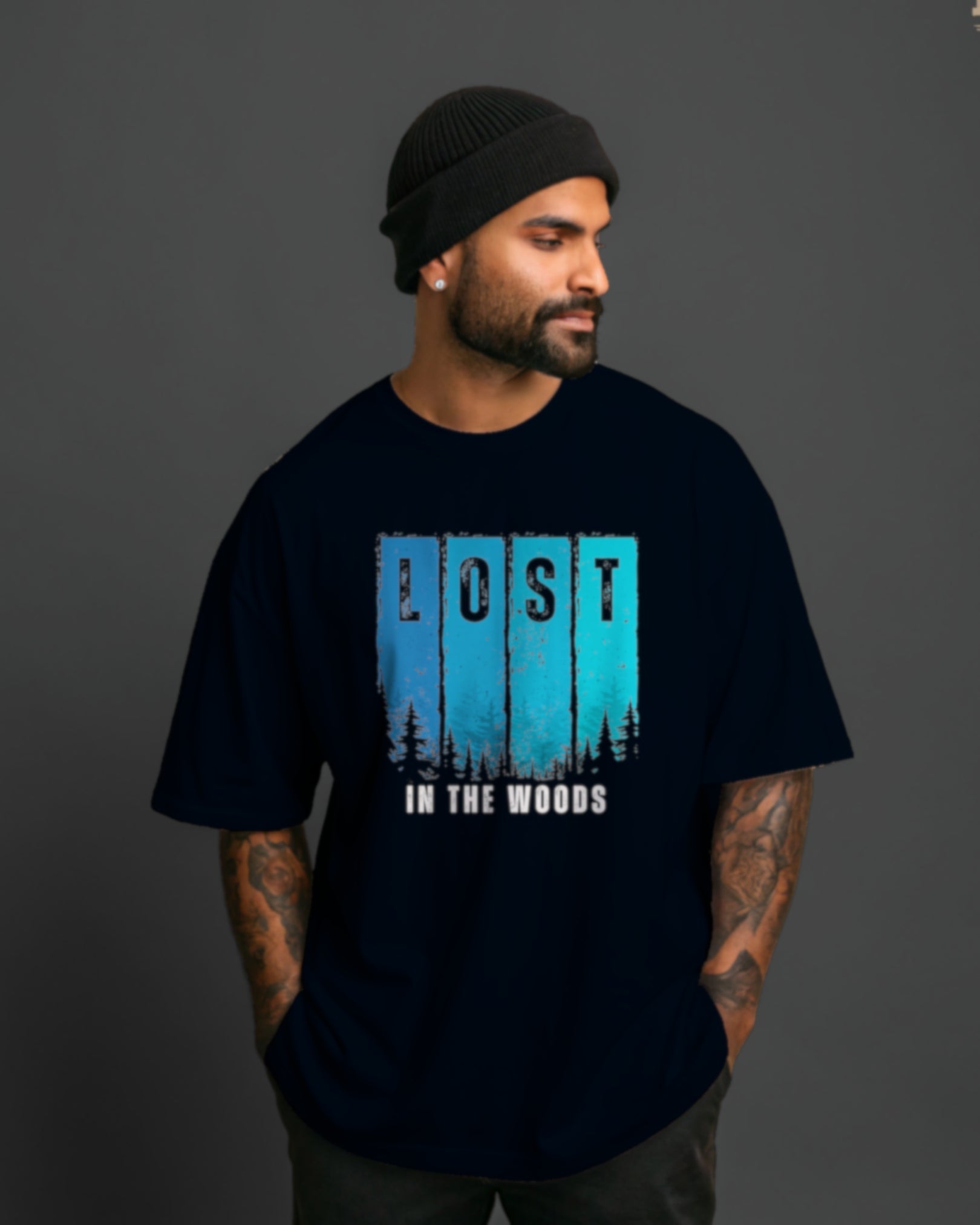 Lost in the Woods Nature Oversized T-Shirt