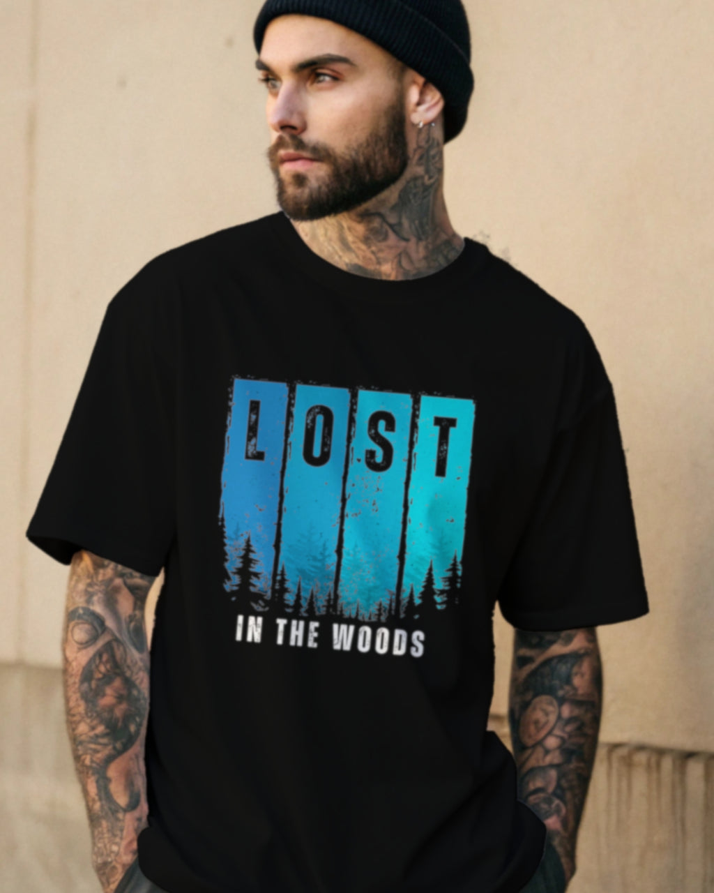 Lost in the Woods Nature Oversized T-Shirt