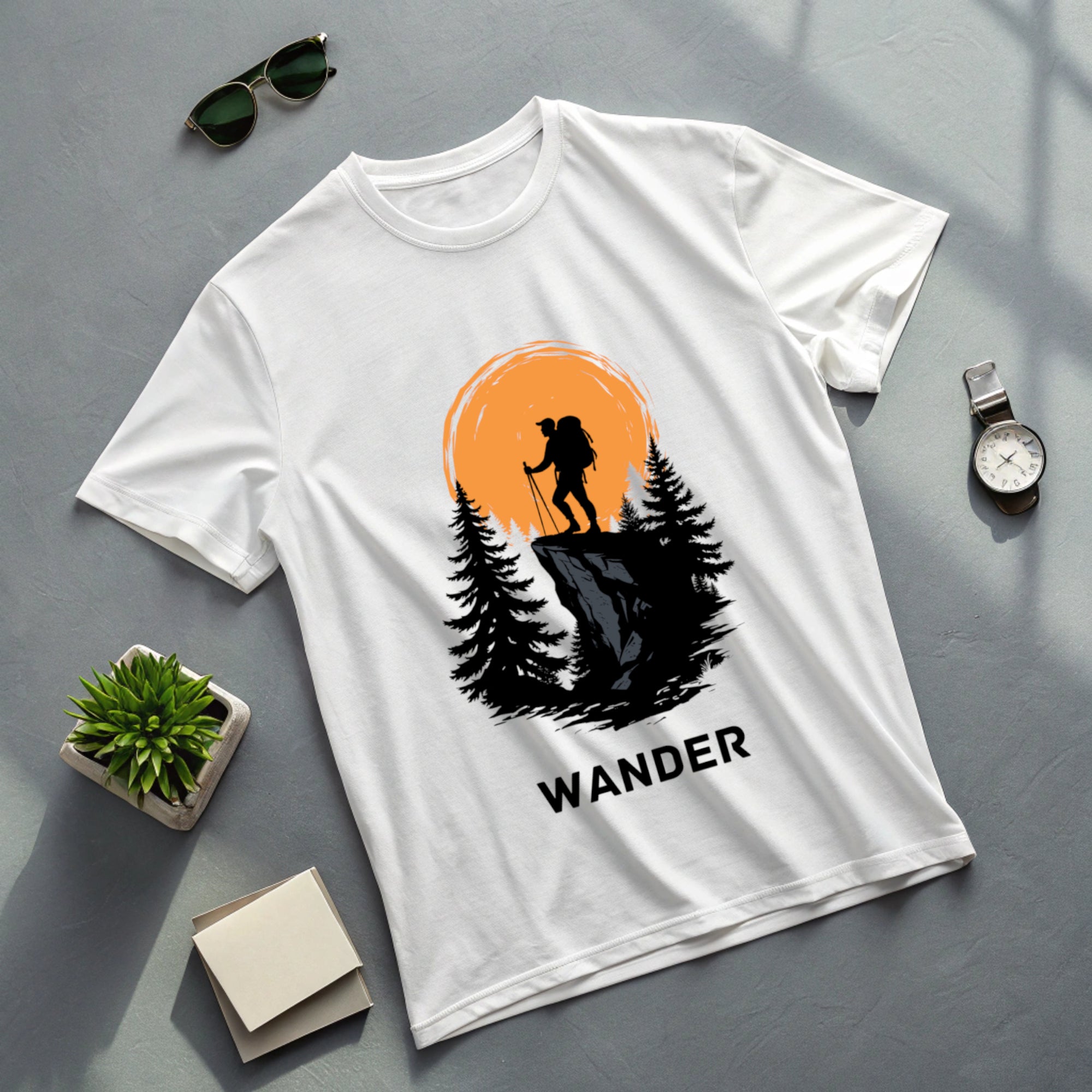 Sunset Climb Hiking Oversized T-Shirt