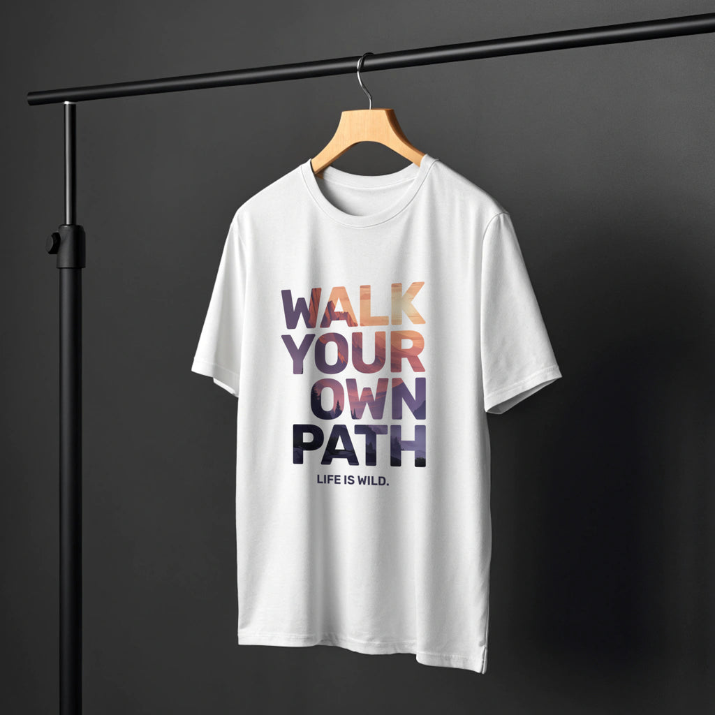 Walk Your Own Path Motivational Oversized T-Shirt
