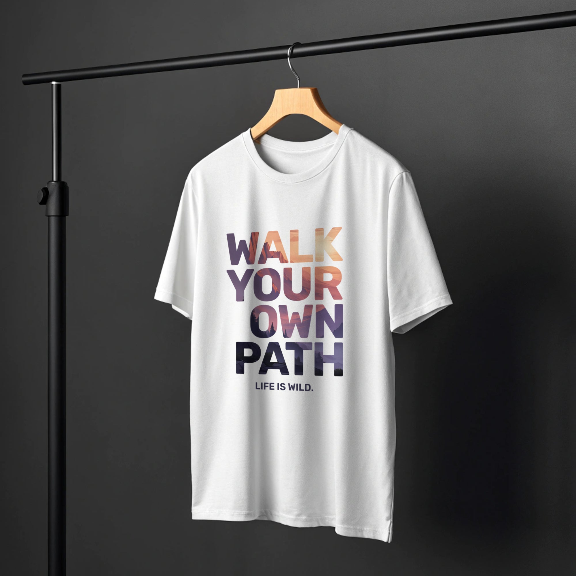 Walk Your Own Path Motivational Oversized T-Shirt