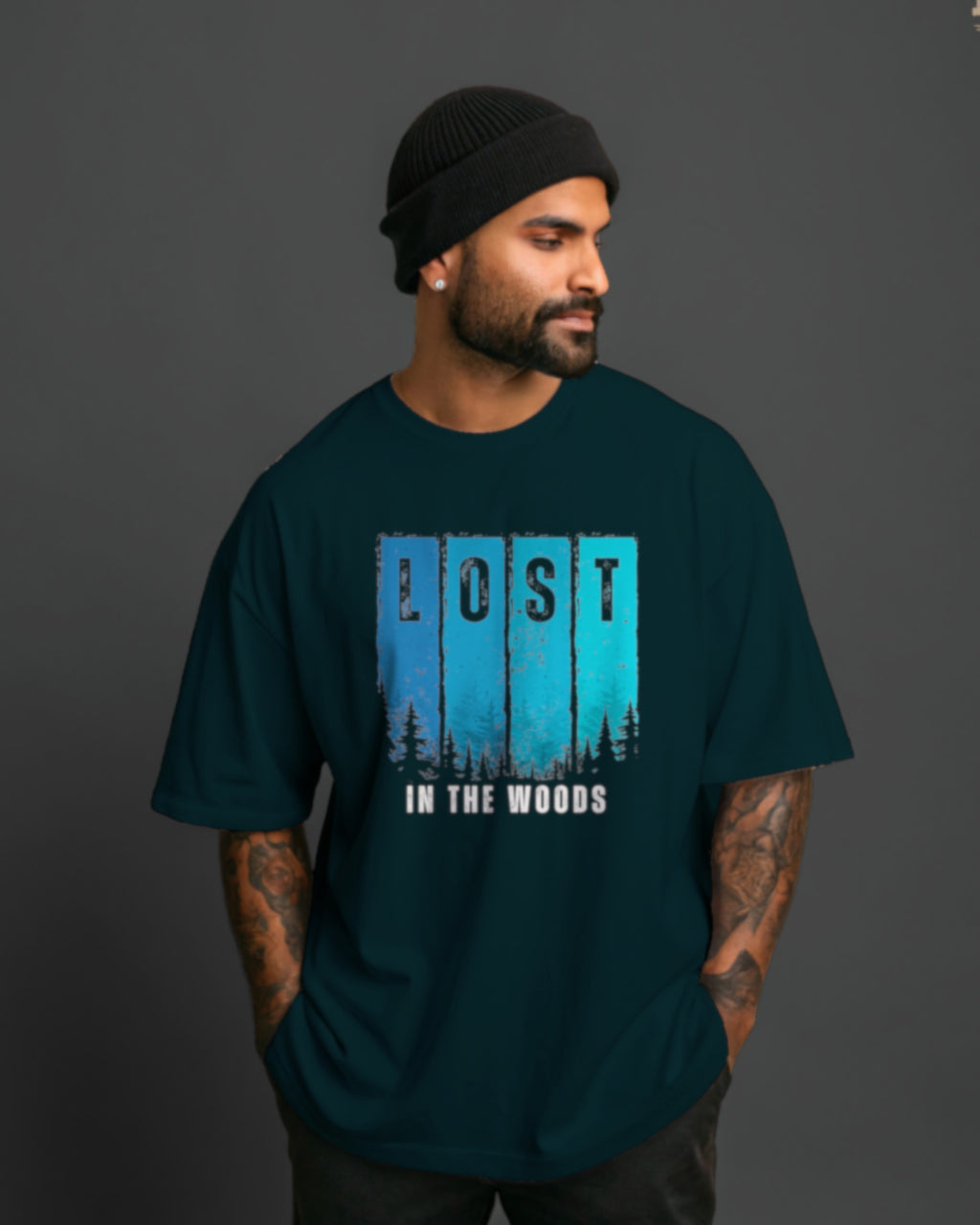 Lost in the Woods Nature Oversized T-Shirt