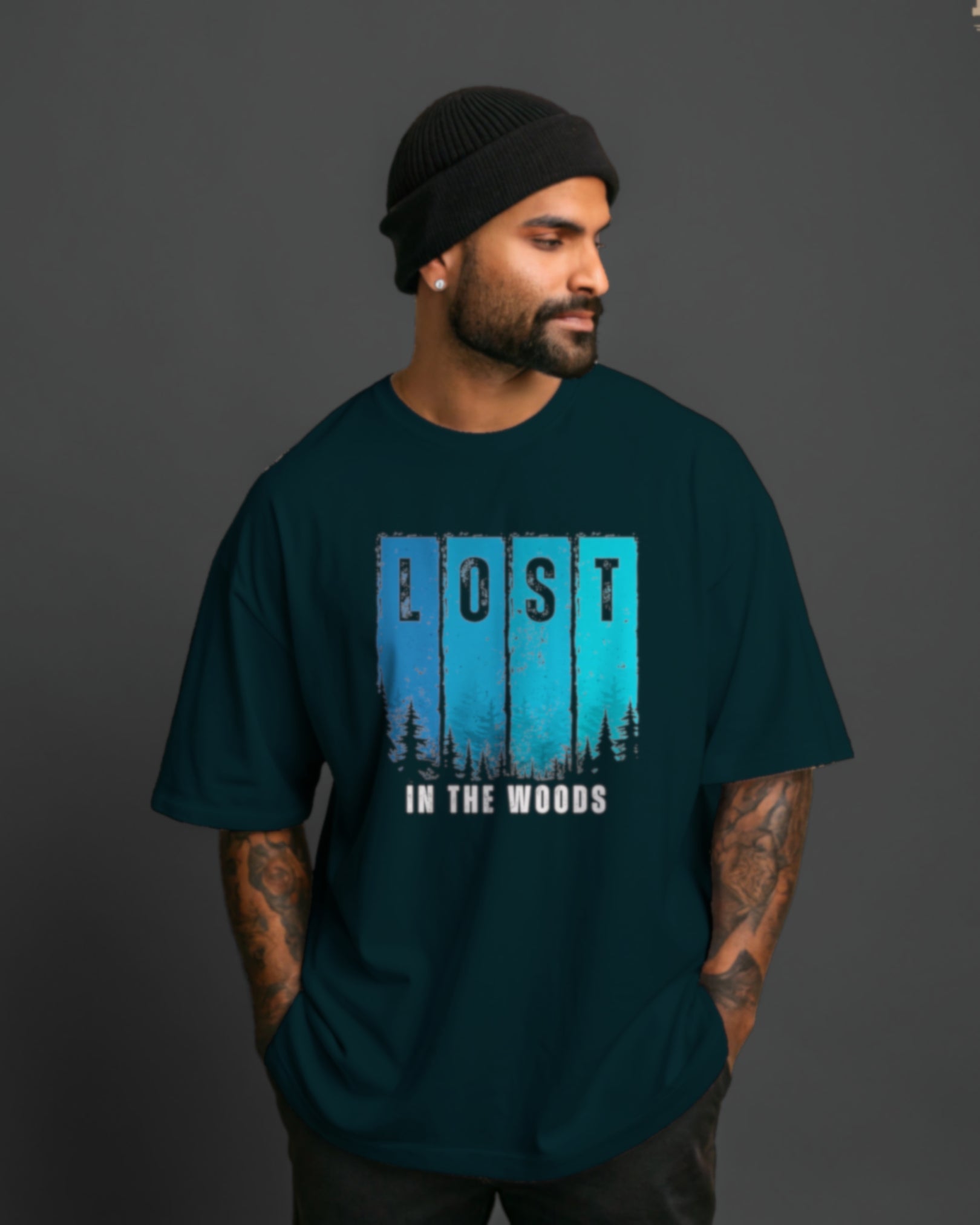 Lost in the Woods Nature Oversized T-Shirt