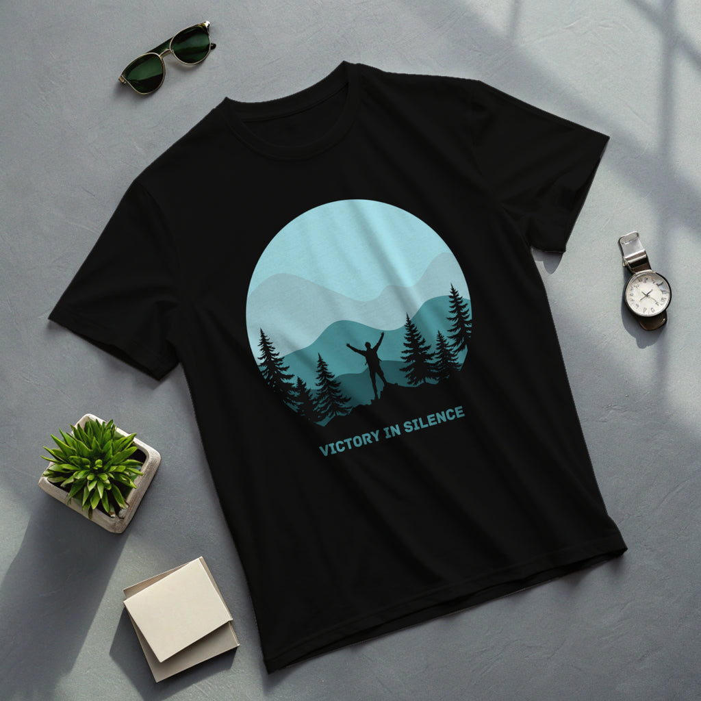 Victory in Silence Minimal Oversized T-Shirt