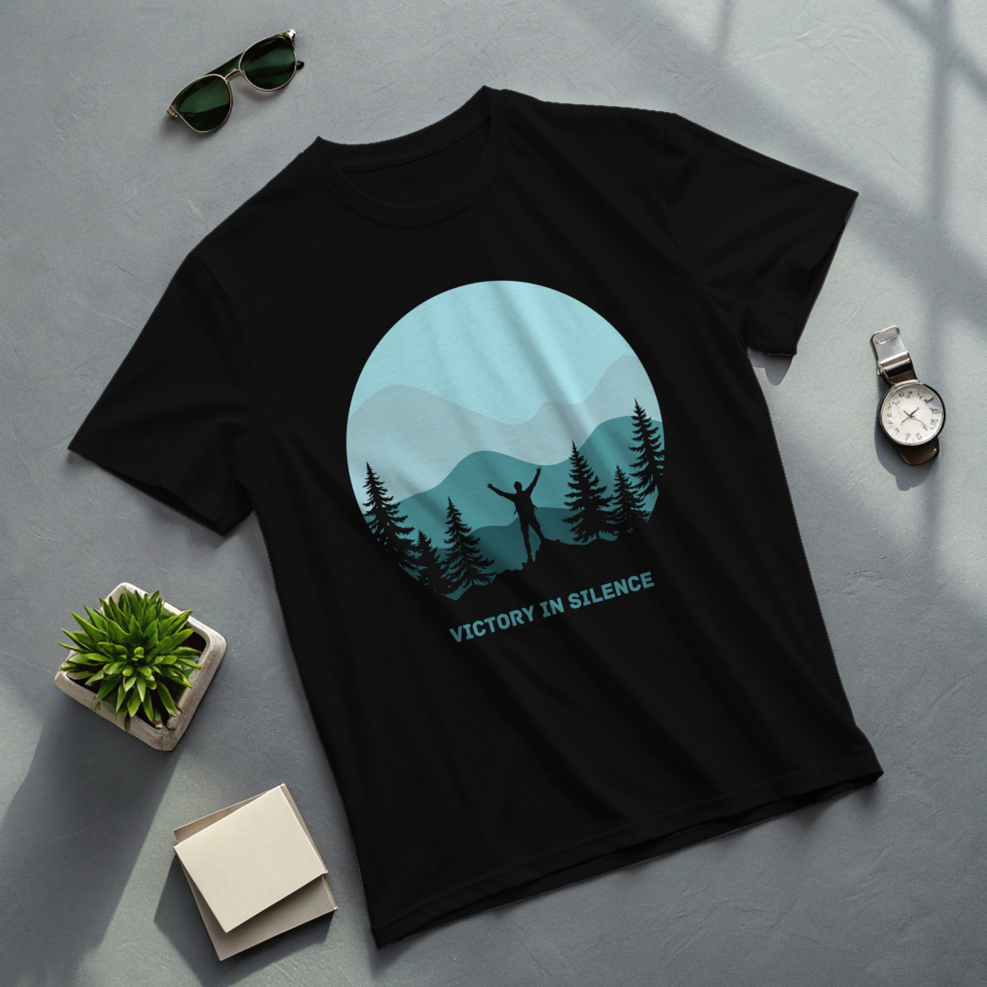 Victory in Silence Minimal Oversized T-Shirt