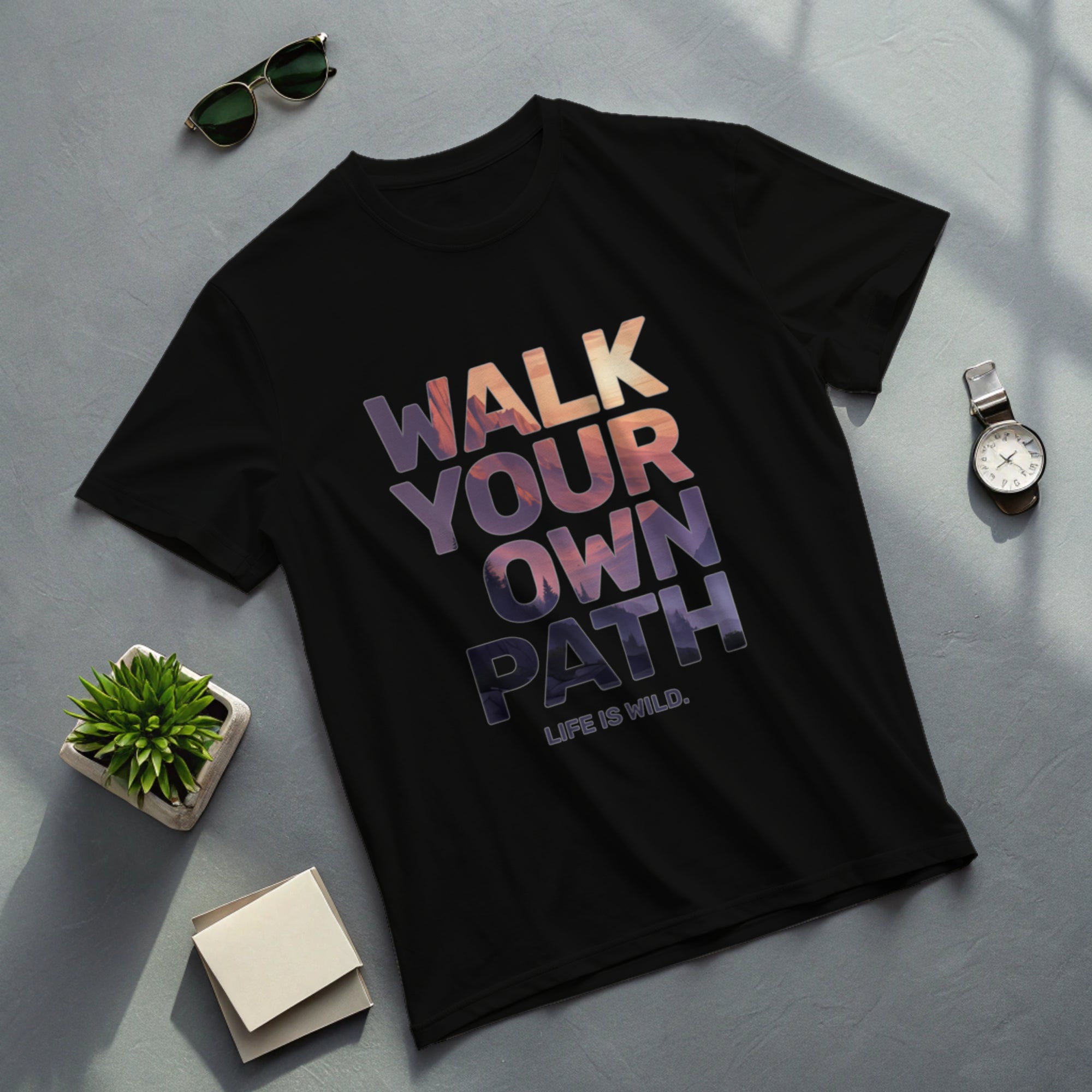 Walk Your Own Path Motivational Oversized T-Shirt
