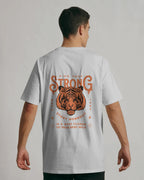 STRONGER EVERY WORKOUT MOTIVATIONAL GYM OVERSIZED T-SHIRT