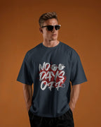 NO DAYS OFF GYM BARBELL OVERSIZED T-SHIRT