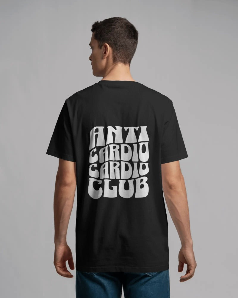 ANTI CARDIO CARDIO CLUB WORKOUT OVERSIZED TSHIRT