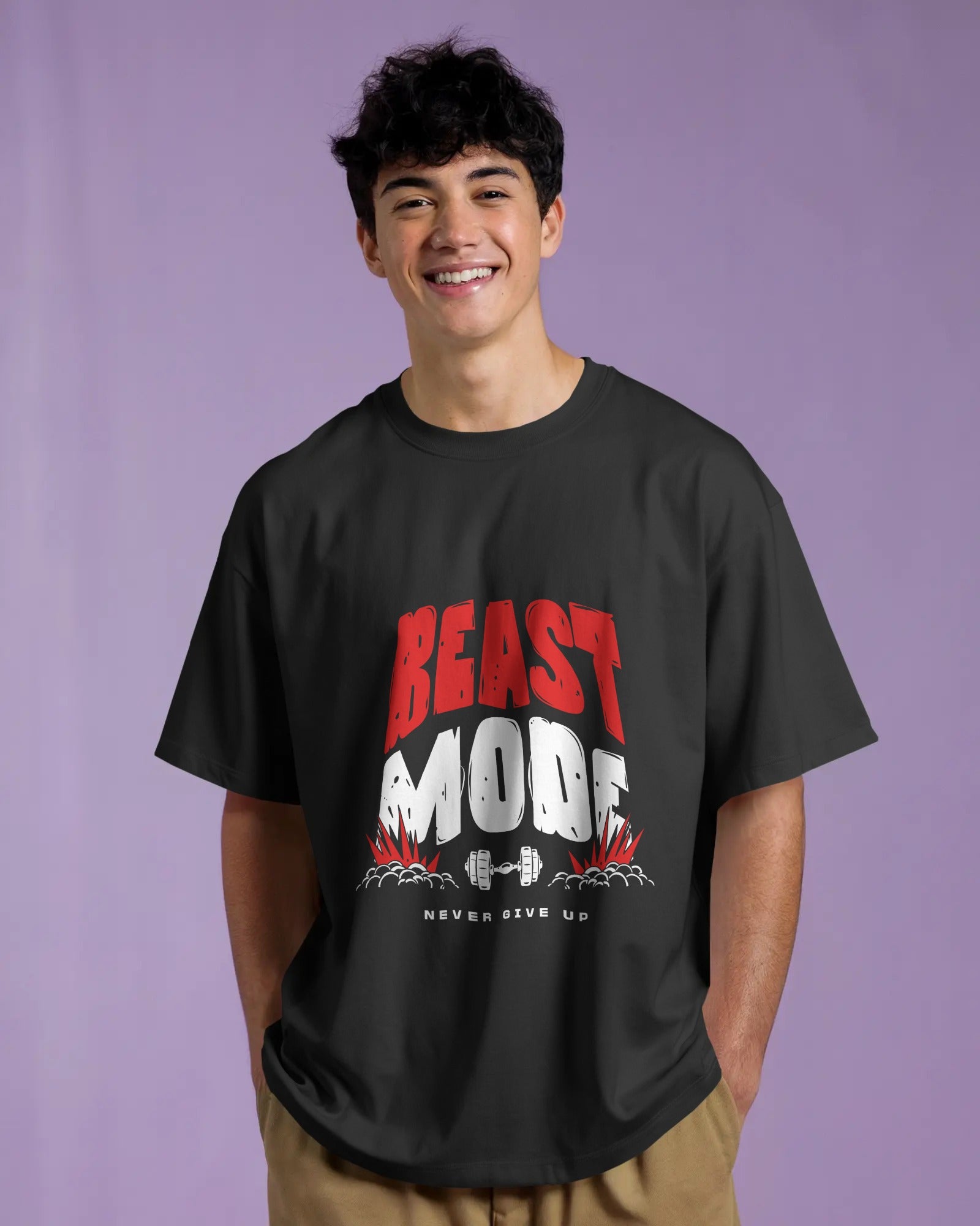 BEAST MODE MOTIVATIONAL GYM T-SHIRT