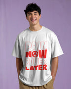 PAIN NOW POWER LATER MOTIVATIONAL OVERSIZED T-SHIRT