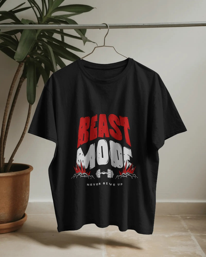 BEAST MODE MOTIVATIONAL GYM T-SHIRT