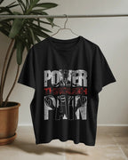POWER THROUGH PAIN POWERFUL GYM OVERSIZED T-SHIRT