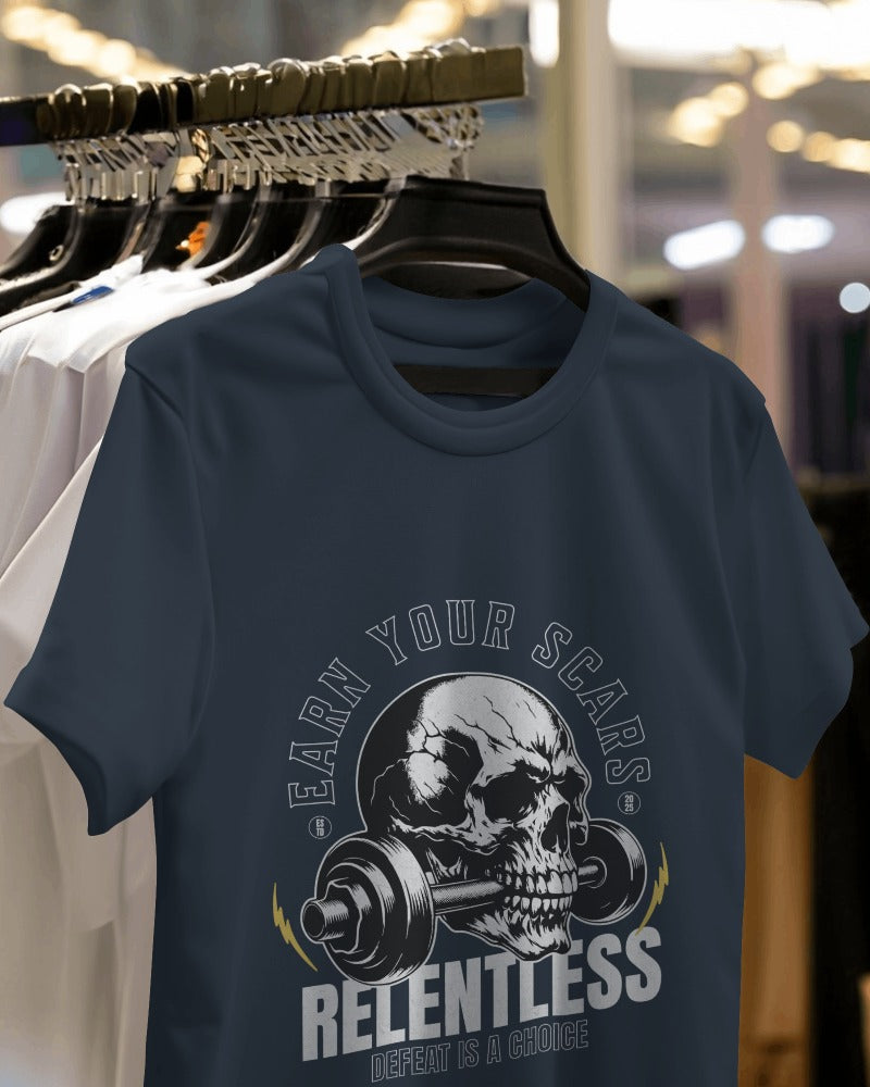 EARN YOUR SCARS RELENTLESS OVERSIZED T-SHIRT